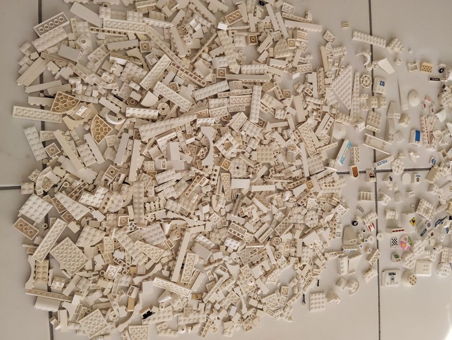 LEGO peças original cor branca