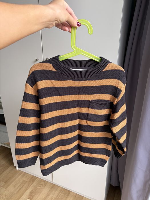 Nowy sweter w paski H&M 110/116