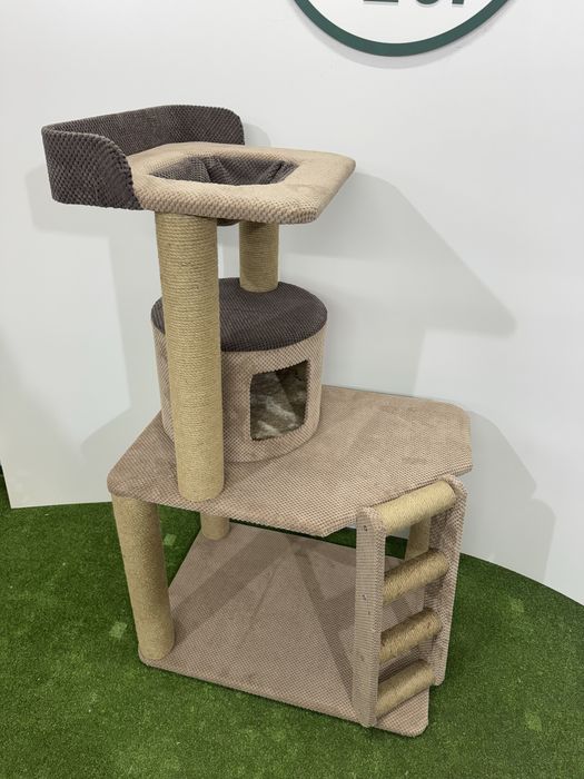 Кігтеточка. Комплекс для котів. Дряпка для котів.  Замок для котиків