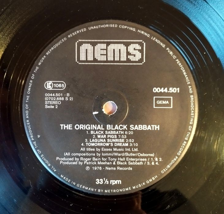 Black Sabbath - vinyl