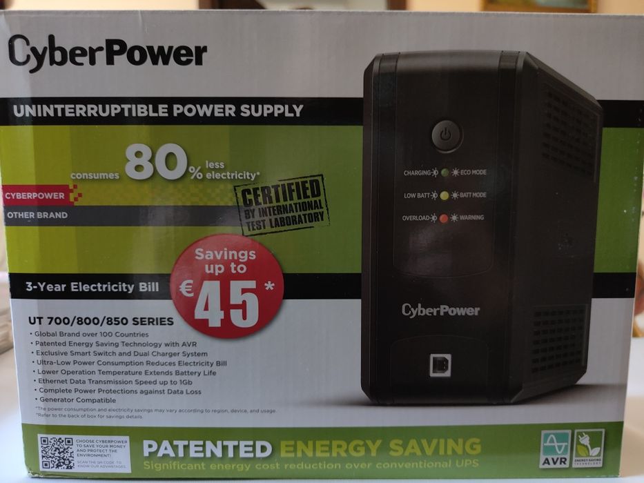 Zasilacz UPS CyberPower z serii UT850EG