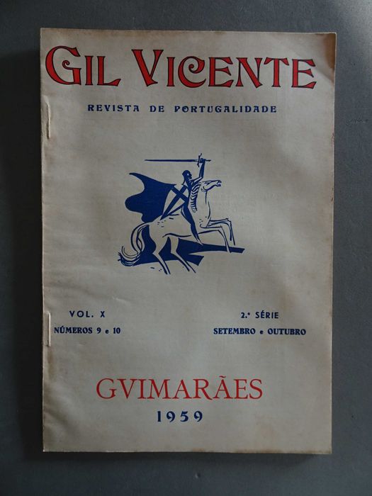 Livro / Revista de Portugalidade - Guimarães 1960 - Vol. X  Nº 9 e 10