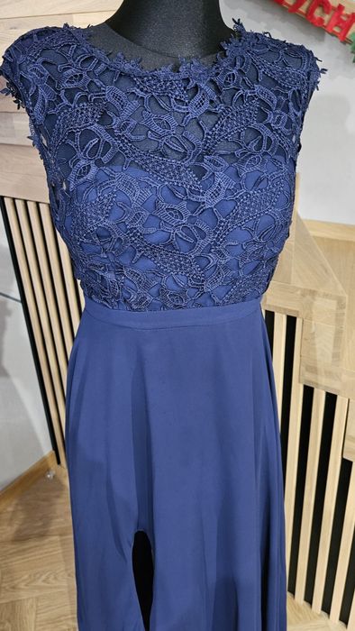 Piękna wieczorowa długa suknia 42/XL