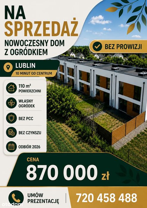 Nowoczesny Dom Z Ogródkiem W Lublinie