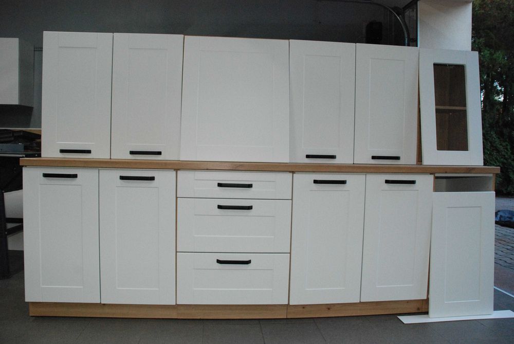 Meble kuchenne Białe/Artisan MDF 19 mm - Nowe - styl Skandynawski