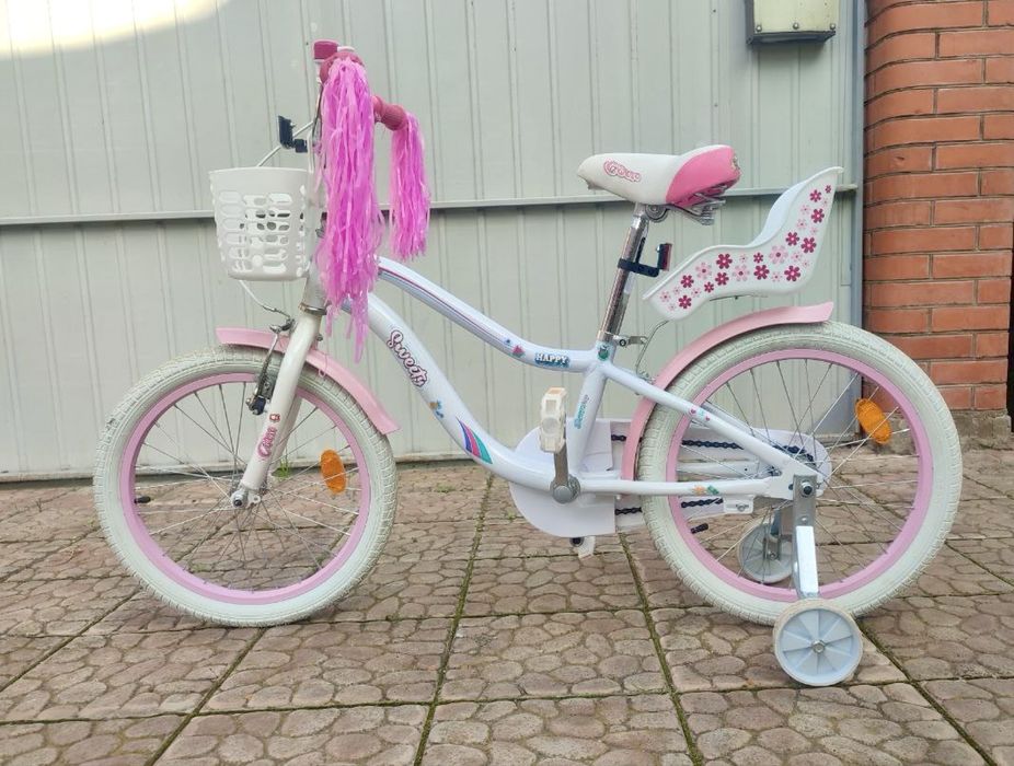 Велосипед для дівчинки з корзиною Corso