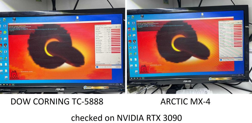 Термопаста DOW TC-5960\5550\5888 RTX5090 RX9070XT ASIC сервер i7 Ryzen