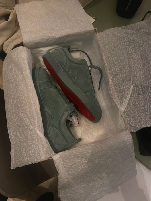 Louboutin sneaker jr green