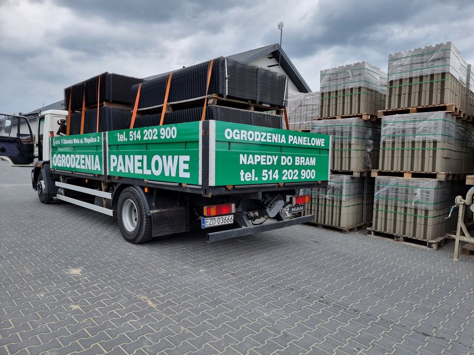 NNOWE słupki ogrodzeniowe  60×40 o wysokości 2200 antracyt i czarnym.