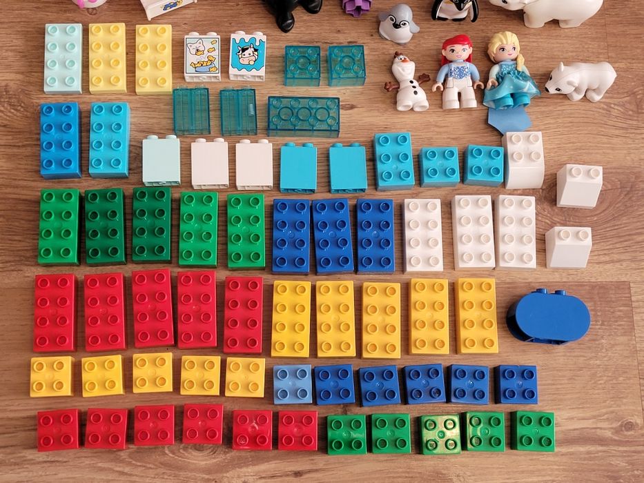 Klocki Lego Duplo - Kraina Lodu, ogromny zestaw, zabawki