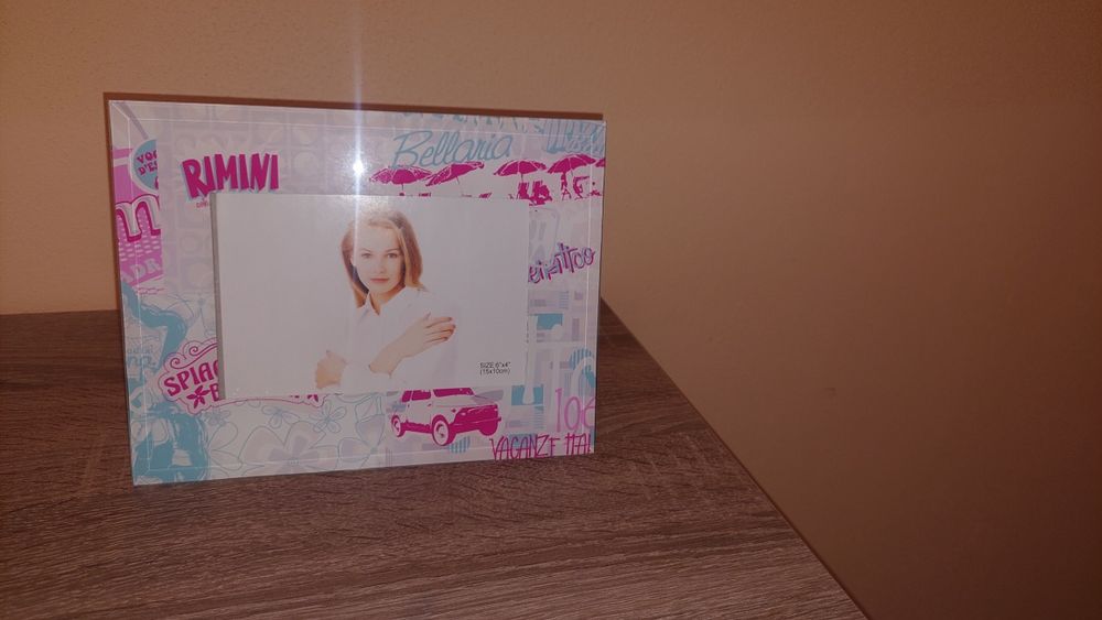 Скляна гарна нова фоторамка 10х15 см