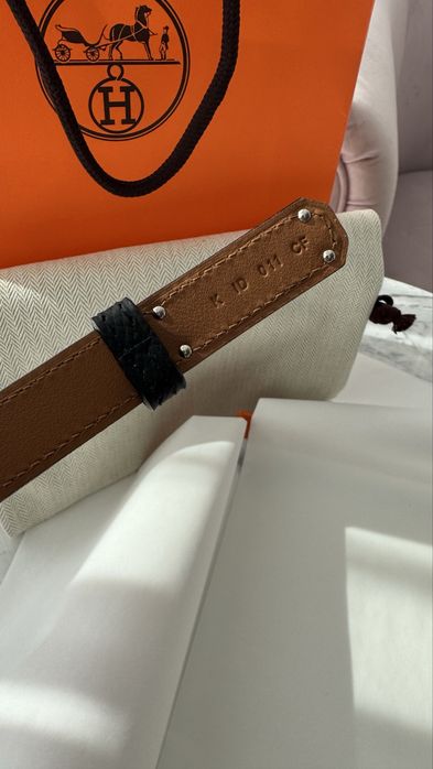 Пояс hermes черный