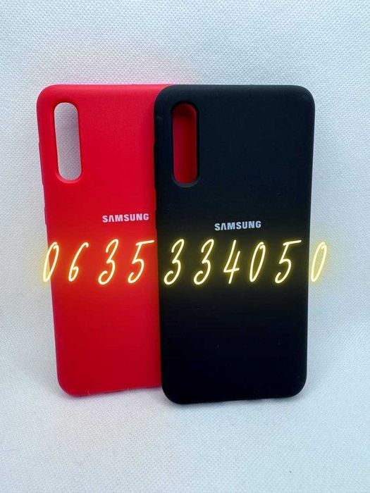 Чехол бампер для Samsung A50 A30s софт тач микрофибра Самсунг А50 А30с