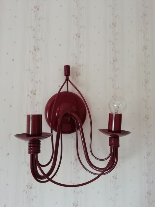 Candeeiro de tecto e 2 apliques de parede em óptimo estado