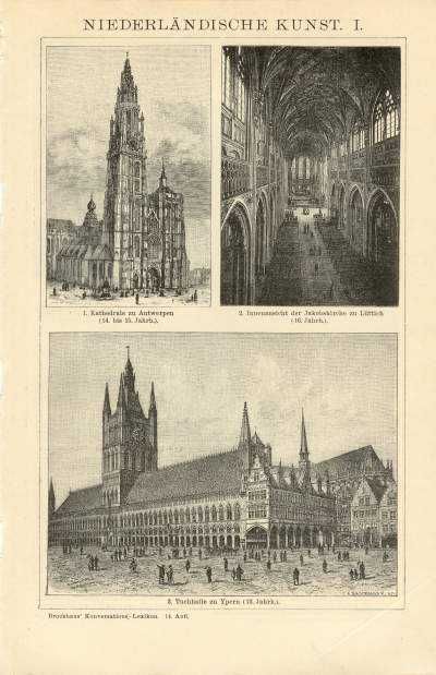Oryginalna XIX w. grafika   Architektura