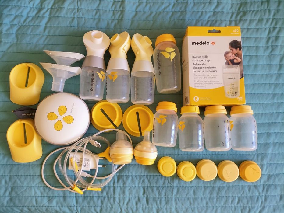 Bomba extratora medela swing maxi dupla + 23 acessórios