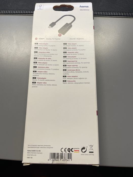 Hama mini display port - hdmi 4k