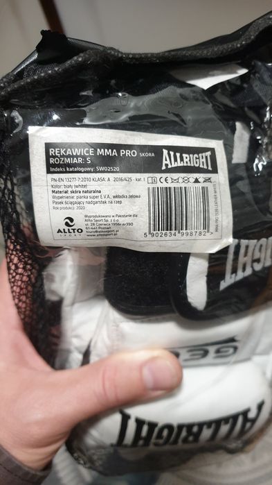 Rękawice Allright MMA pro chwytne rozmiar S