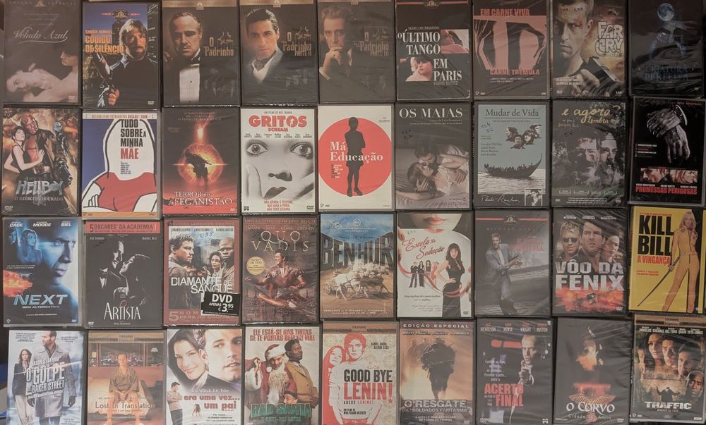 220 filmes em dvd, novos e selados