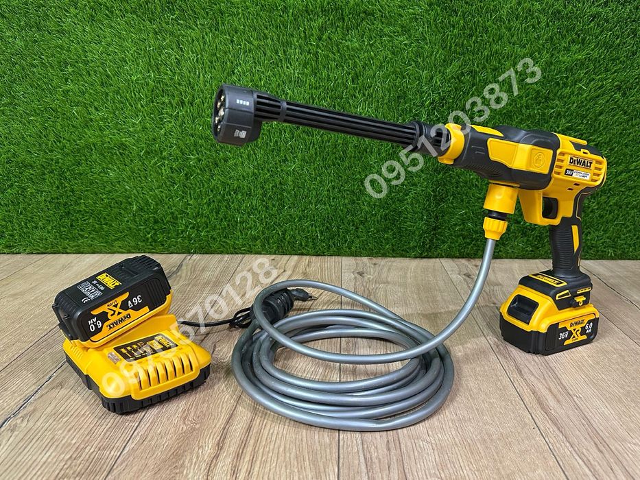 Аккумуляторная ручная мини мойка DeWalt DCPW550B 36V 6Ah 340 л/час