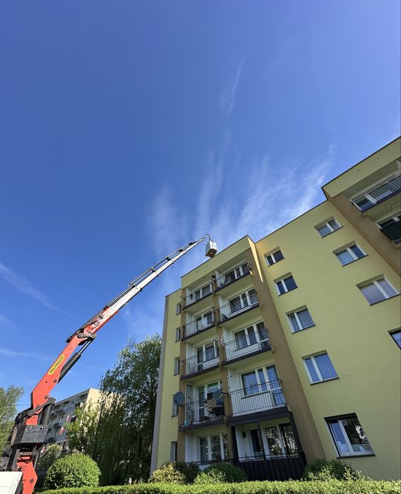 Transport hds Kielce usługi dźwig przyczepa