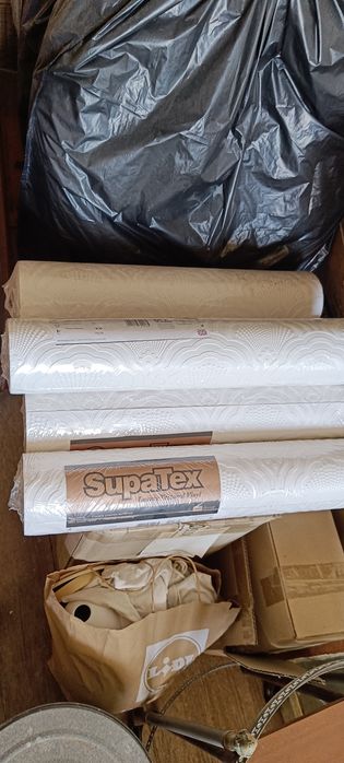 17 rolos de papel de parede vinílico com isolamento térmico pintável I