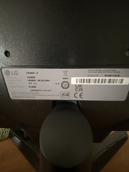 Monitor LG UltraGear 24GN60R - 24" 144hz