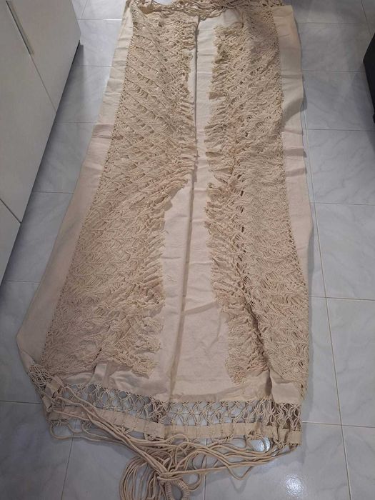 Rede creme em linho com bordado - Nova