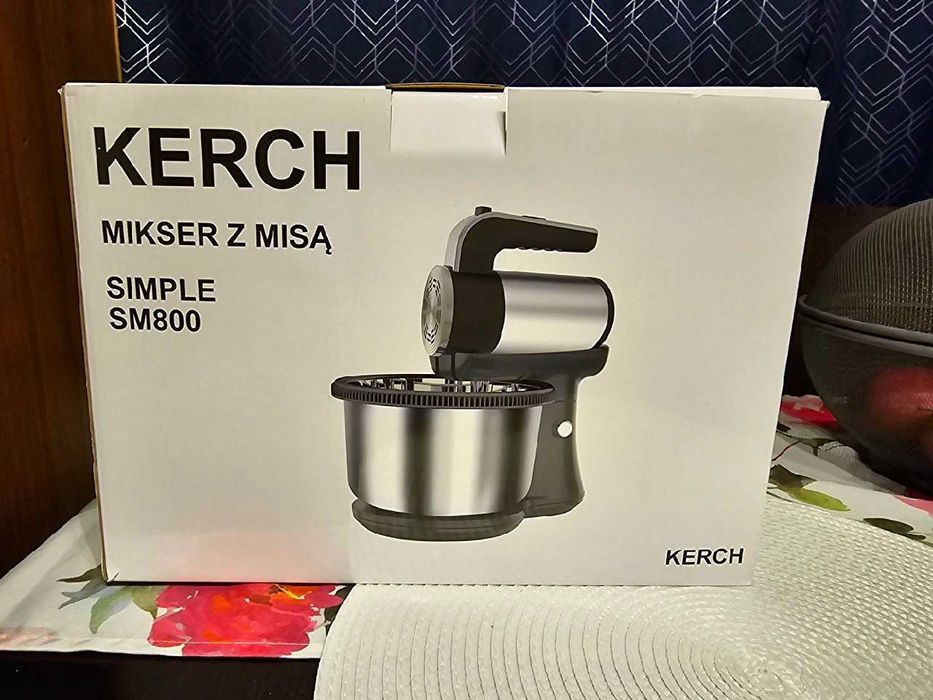 Mikser z misą obrotową Robot Kuchenny KERCH SIMPLE 800W +akcesoria