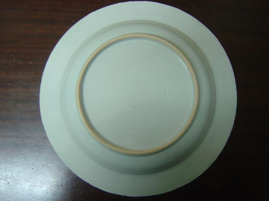 Prato China Companhia das Indias azul branco Antigo Sec. XVIII