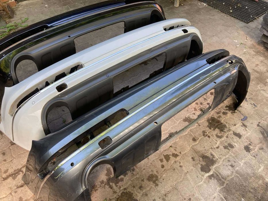 Бампер с ХРОМОМ задний задній Audi \ Ауди Q7 4L кузов 2010 - 2015