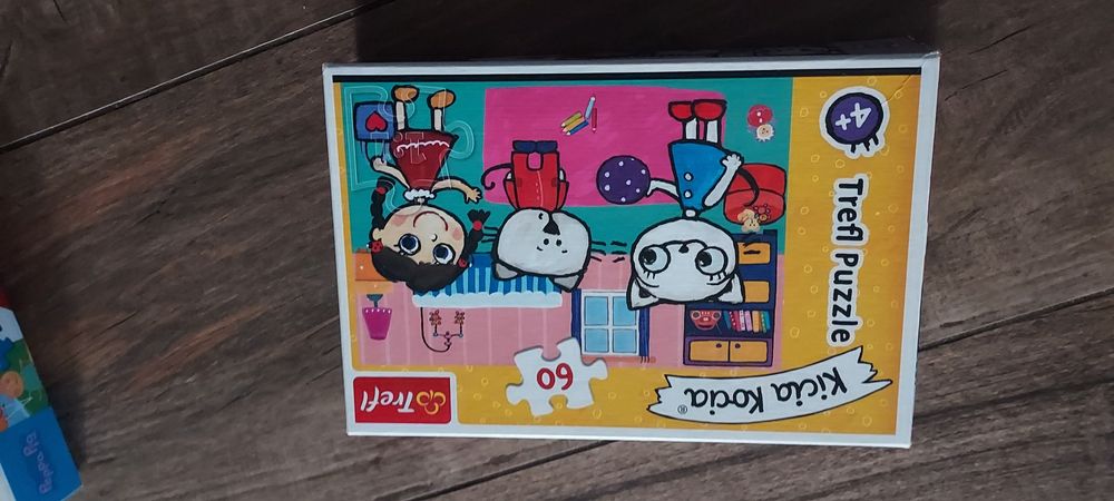 Zestaw puzzle Świnka Pepa Kicia Kocia i inne