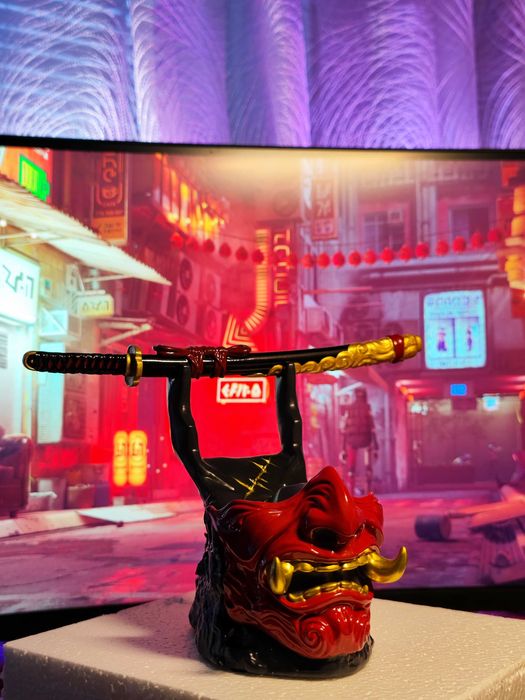 Держатель для джойстика - маска Они (Призрак Цусимы)