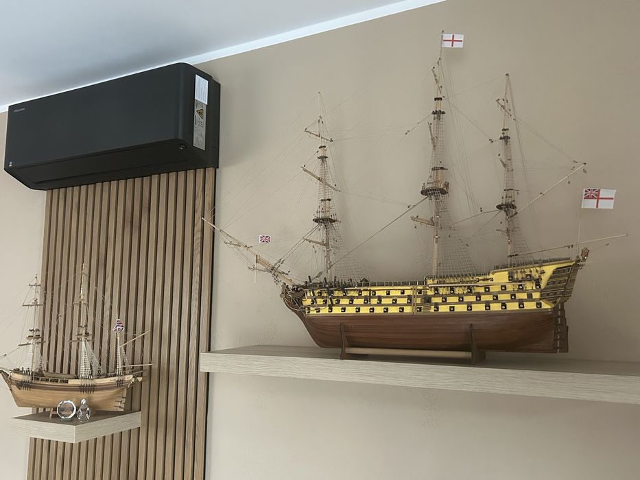 Model żaglowca HMS Victory ręcznie zbudowany
