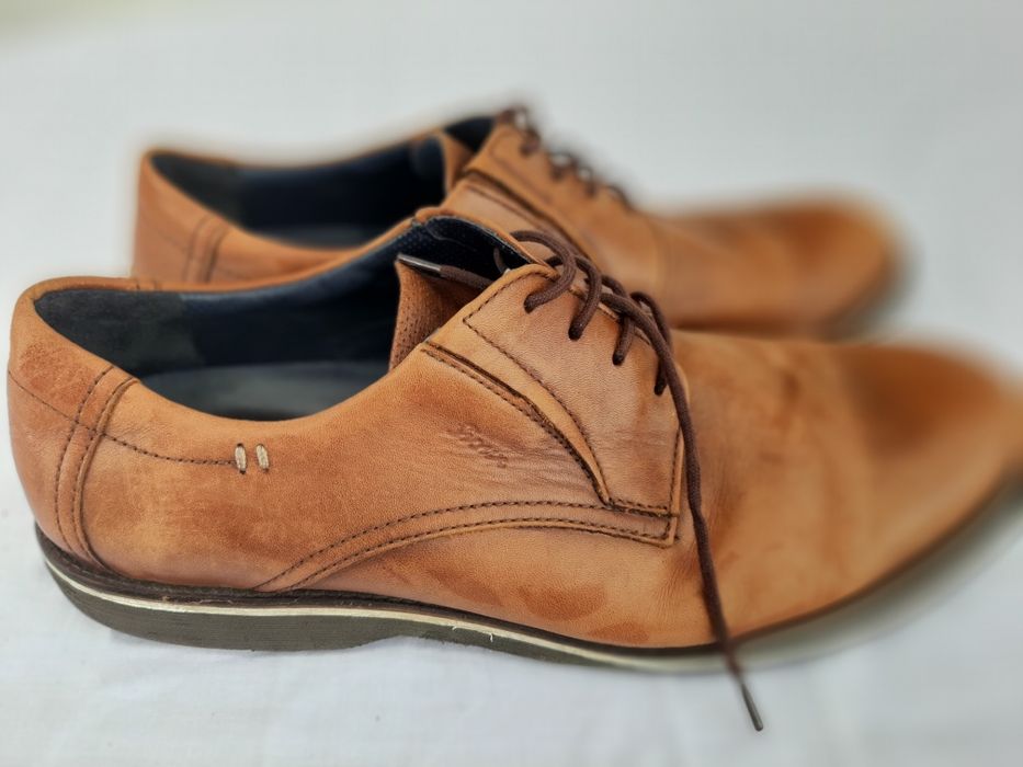 pantofle męskie, brązowe, duże, Sioux