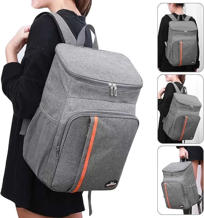 Mochila isotérmica térmica 23L [preto/cinza/azul] NOVO - ENVIO GRÁTIS