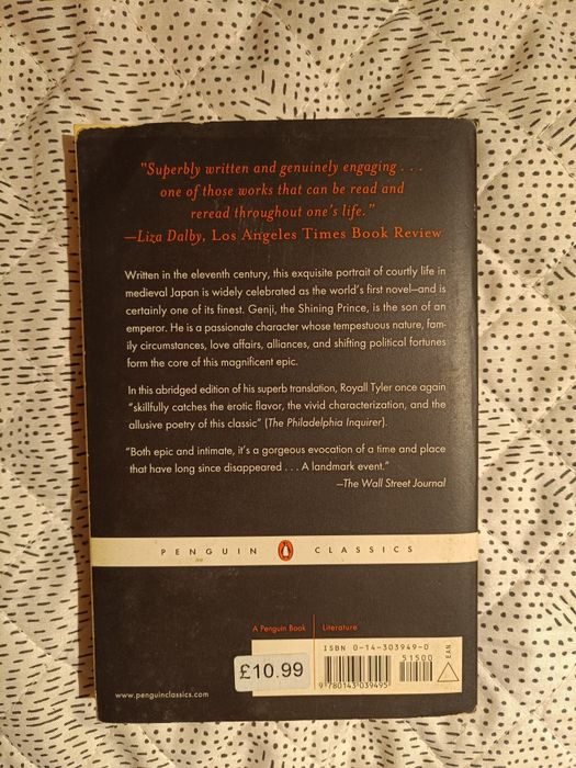 Livro "The Tale of Genji", Murasaki Shikibu (portes grátis)