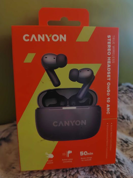 Słuchawki CANYON OnGo 10 ANC Czarny nowe