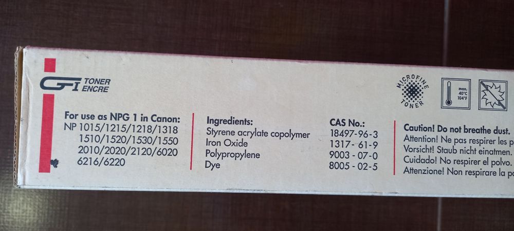 Toners originais Canon NPG-1 toner preto 3 unidades