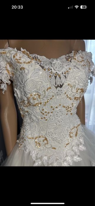 Suknia ślubna vintage lata 80 made in U.S.A.