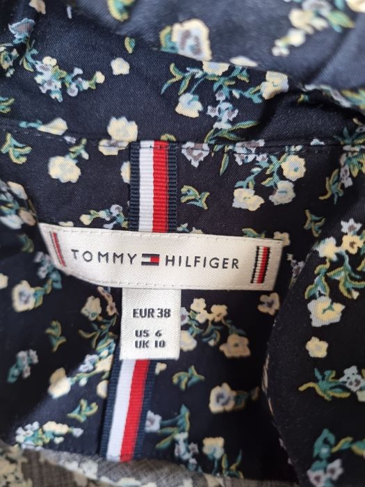 Sukienka Tommy Hilfiger Rozmiar m 38 granatowa w kwiatki