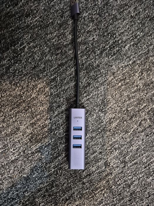 Hub USB 3.0 UNITEK z Ethernet RJ45 (Gigabit) – Aluminium