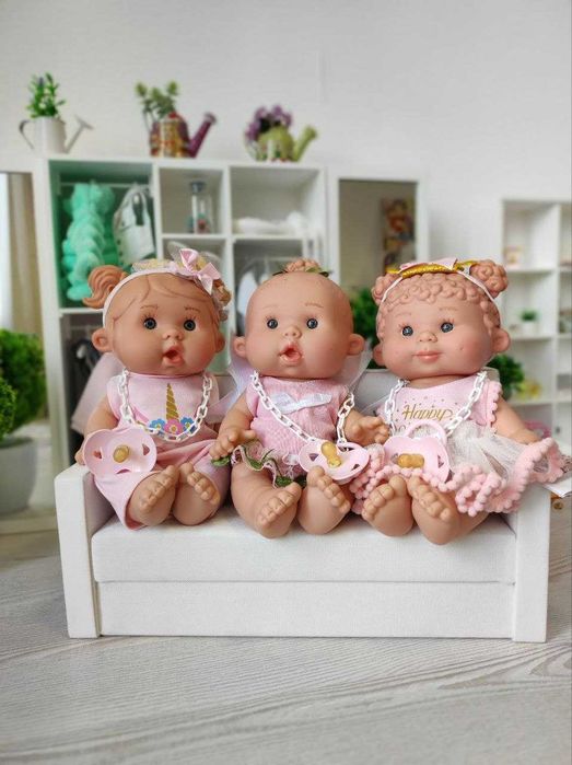 Ванильные пупсы Marina&Pau/Nines d'Onil нарядные, 26 см