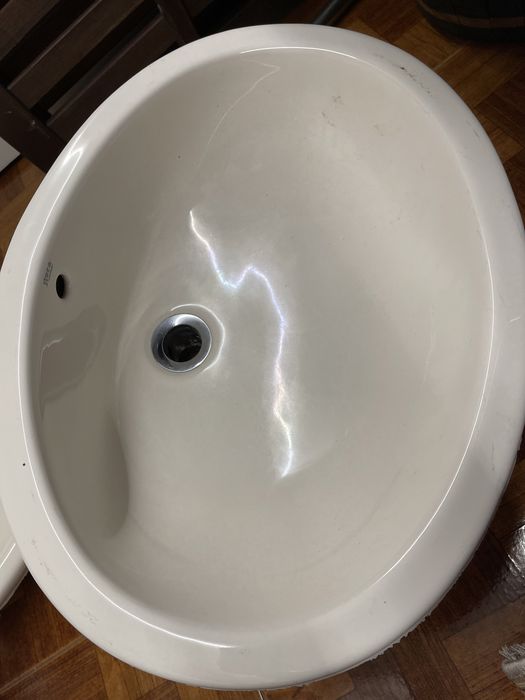 Lavatorio Roça de embutir marfim