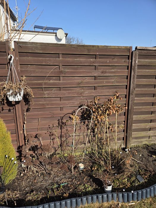 Pergole drewniane, pełne + słupek z kotwą, stan dobry - tanio!!!