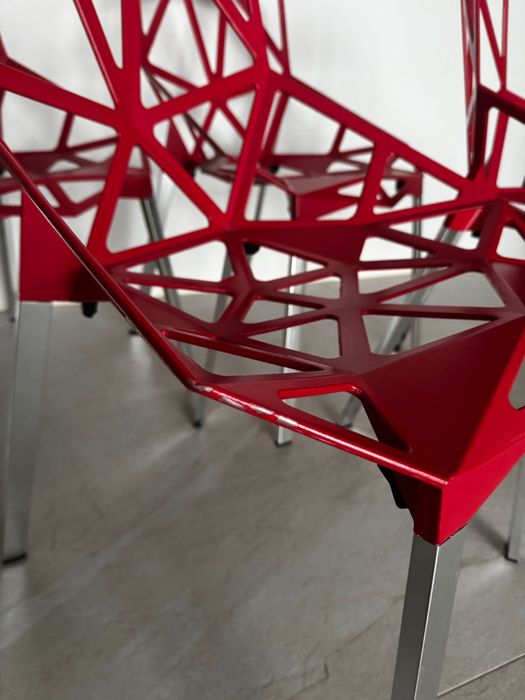 Krzesła czerwone 4szt. Krzesło