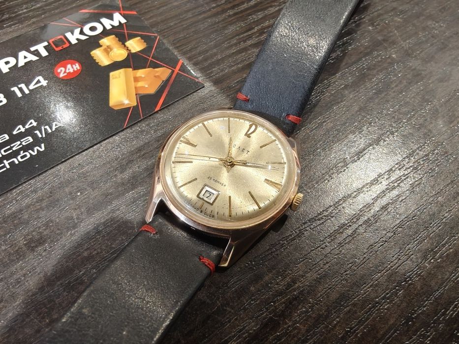 Złoty POLJOT De Luxe 583  z lat 70..Jak nowY.. PAT-KOM