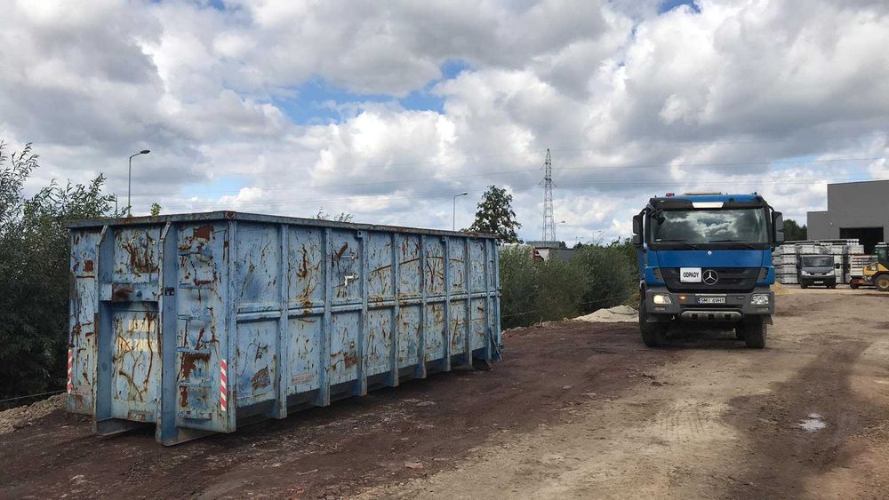 Wywóz śmieci kontener na gruz Utylizacja odpadów Transport ziemi