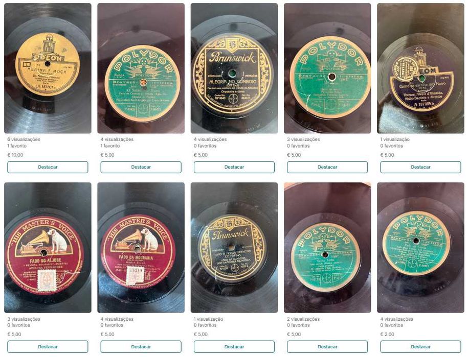 discos gramofone / grafonola