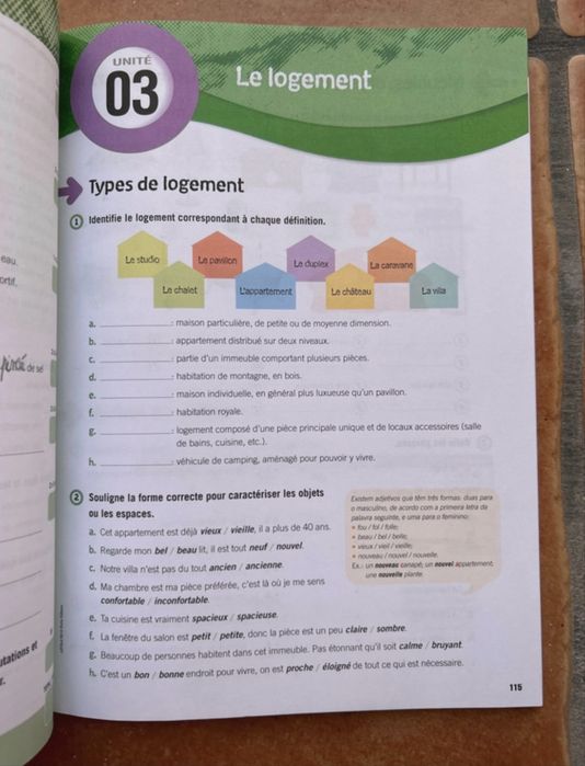 Livro apoio escolar Francês 3° ciclo